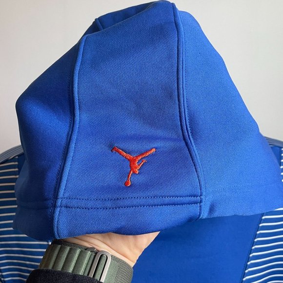 NIKE JORDAN CARMELLO ANTHONY MELO PULLOVER STRIPE HOODIE MEN'S SIZE LARGE - Picture 5 of 8